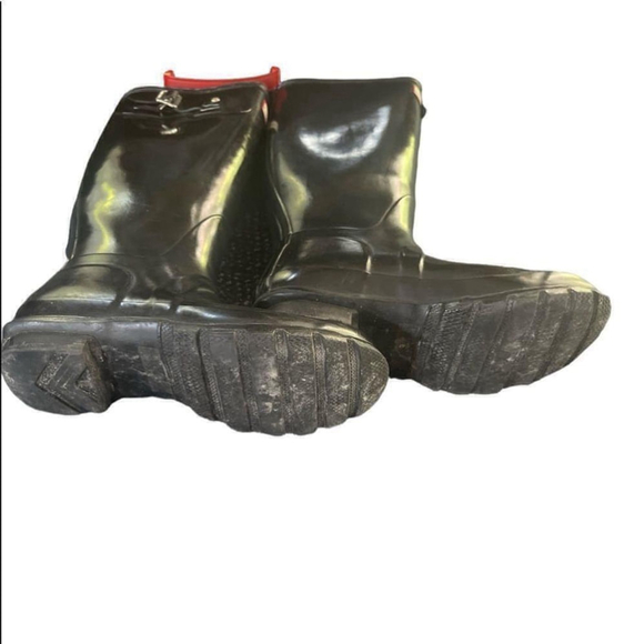 HUNTER | Tall Black Original Shiny Glossy Hunter Rain Boots UK 5/ US 6 - Picture 5 of 16